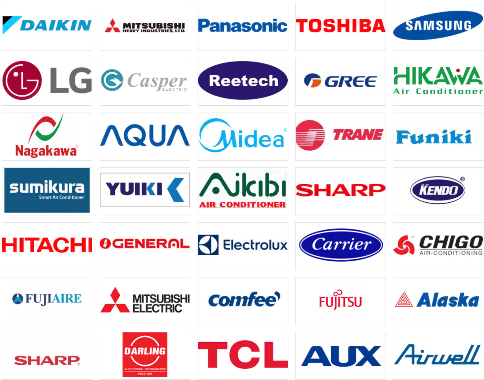 Đơn vị chuyên sửa chữa máy điều hòa cao cấp Inverter và các máy điều hòa công suất lớn của nhiều thương hiệu khác nhau.